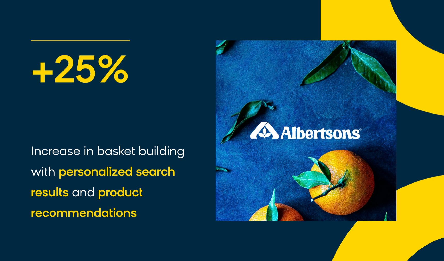Albertons used semantic search to increase their basket-building speeds by more than 25%.