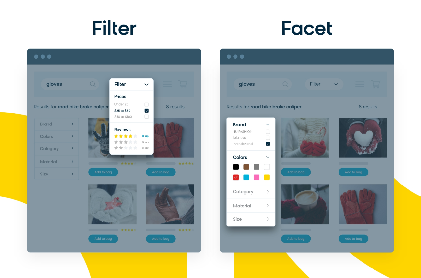 Filters vs. Facets in E-Commerce