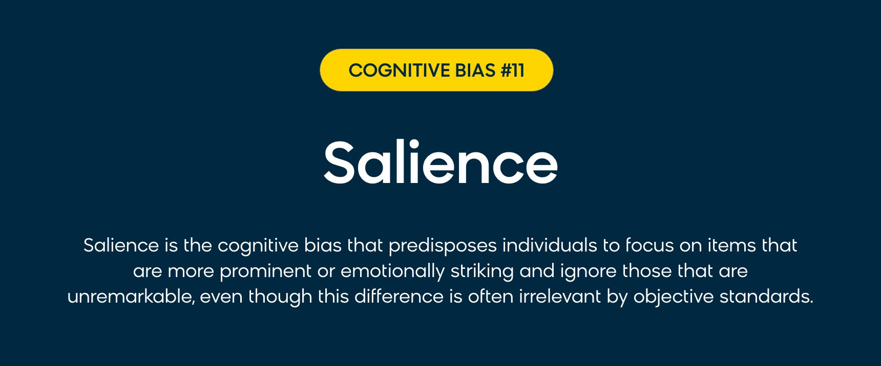 The marketing psychology definition of salience